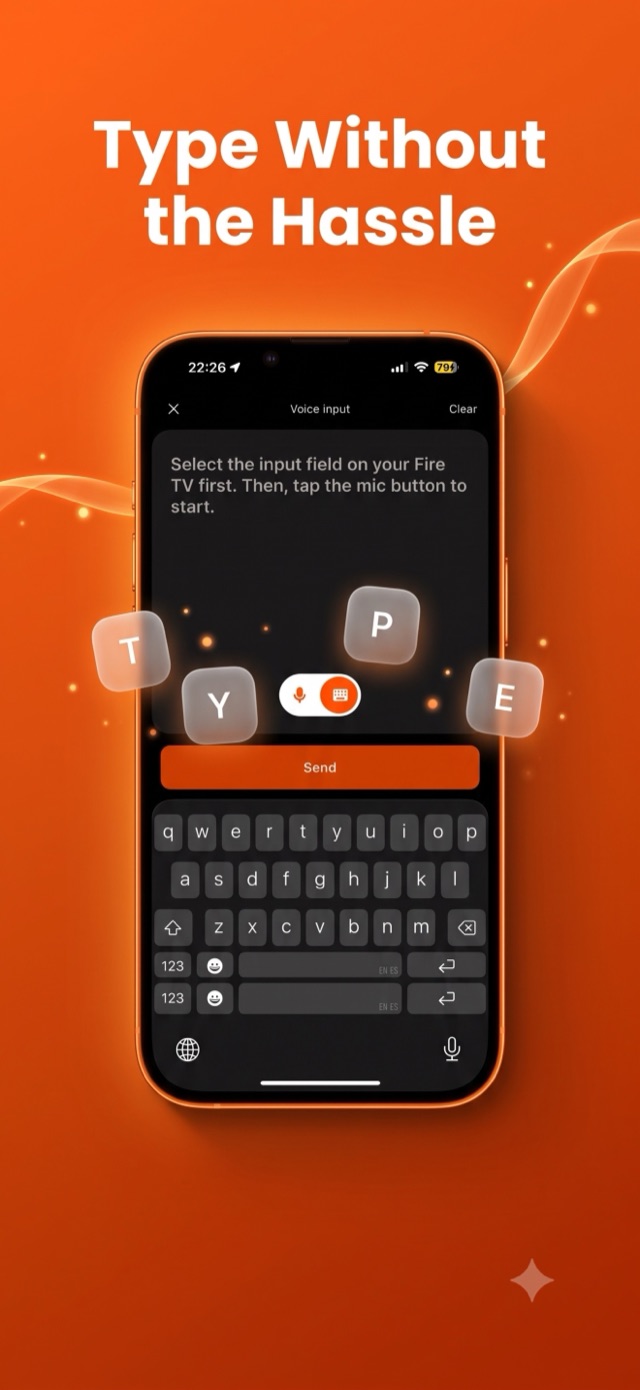 Type Fire TV searches fast from your phone keyboard