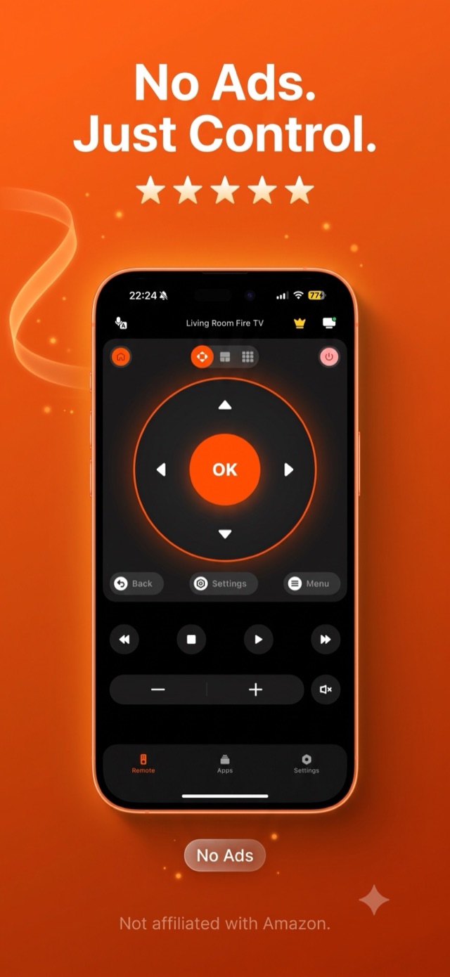 No ads, just control — a clean Fire TV remote